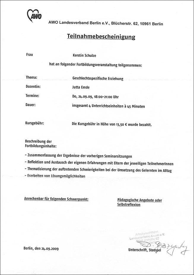 Tagesmutter in Wilmersdorf